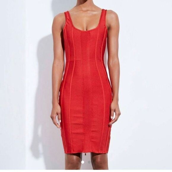 Missguided Peace and Love Bodycon Sleeveless Bondage Midi Dress size 8 US - Picture 1 of 10
